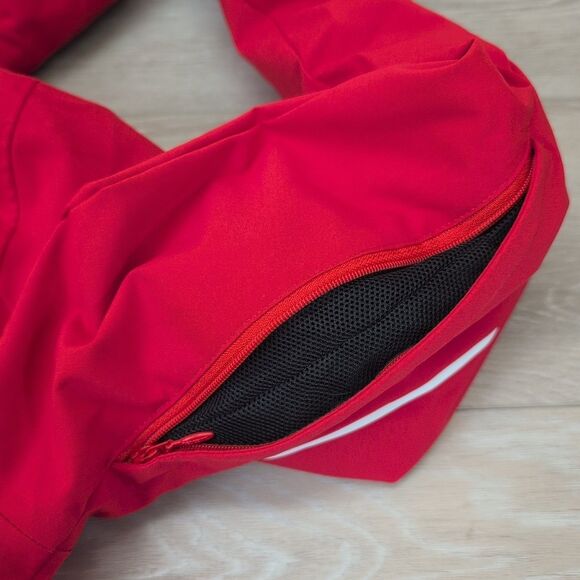 DESCENTE WOMEN'S SKI SNOWBOARD HOODED JACKET 3M Insulate Red Size 12 - Picture 6 of 9